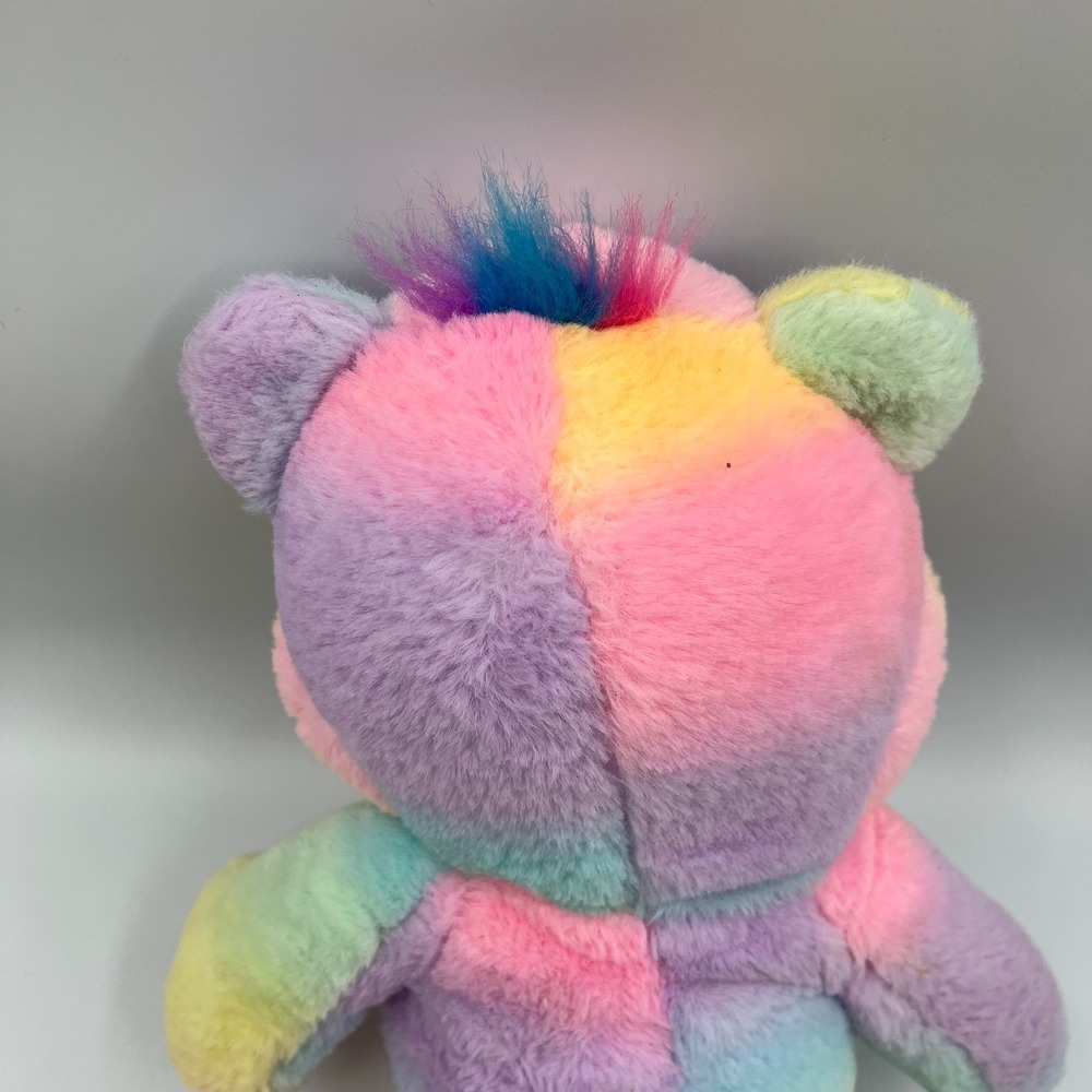Care Bears Togetherness‎ Bear 14" Plush Doll Rainbow Tie Dye Heart 2021 Clean - Picture 7 of 10
